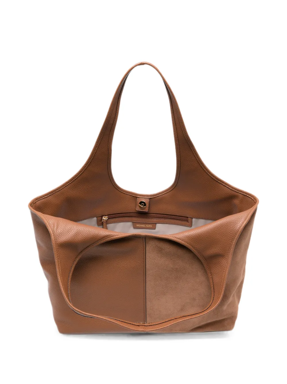 Michael Kors Grote Henly leren shopper Bruin