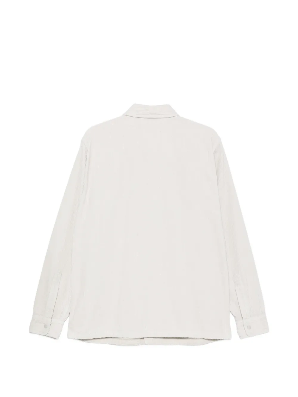ASPESI Ribfluwelen overhemd met ritszak Beige