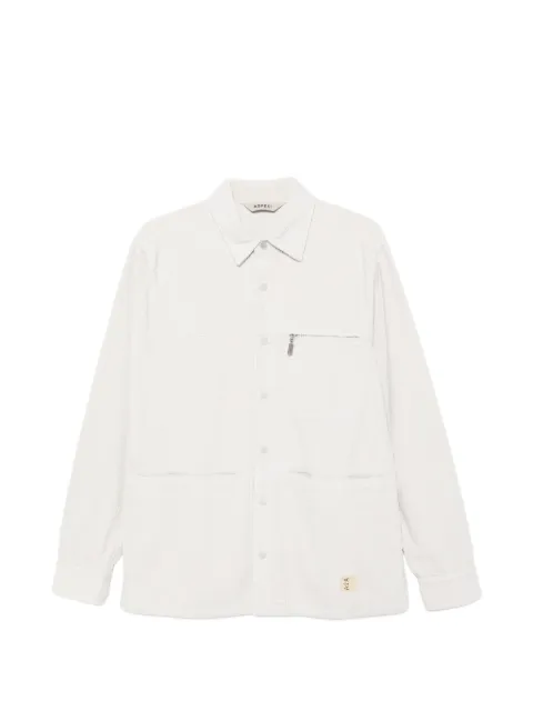 ASPESI corduroy zip-pocket shirt