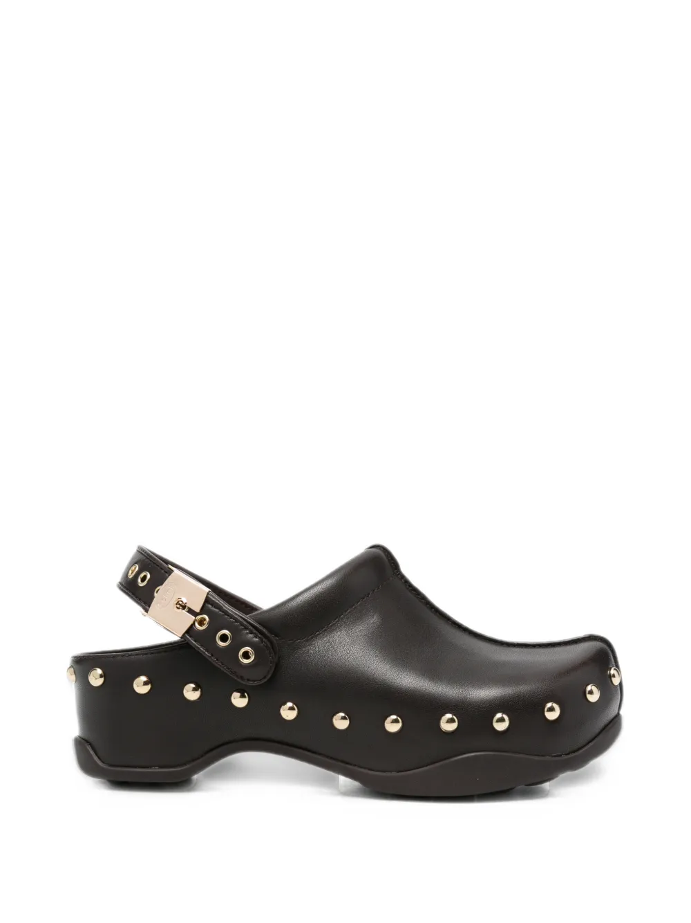 Scholl Pescura Phoebe stud-embellished mules - Brown