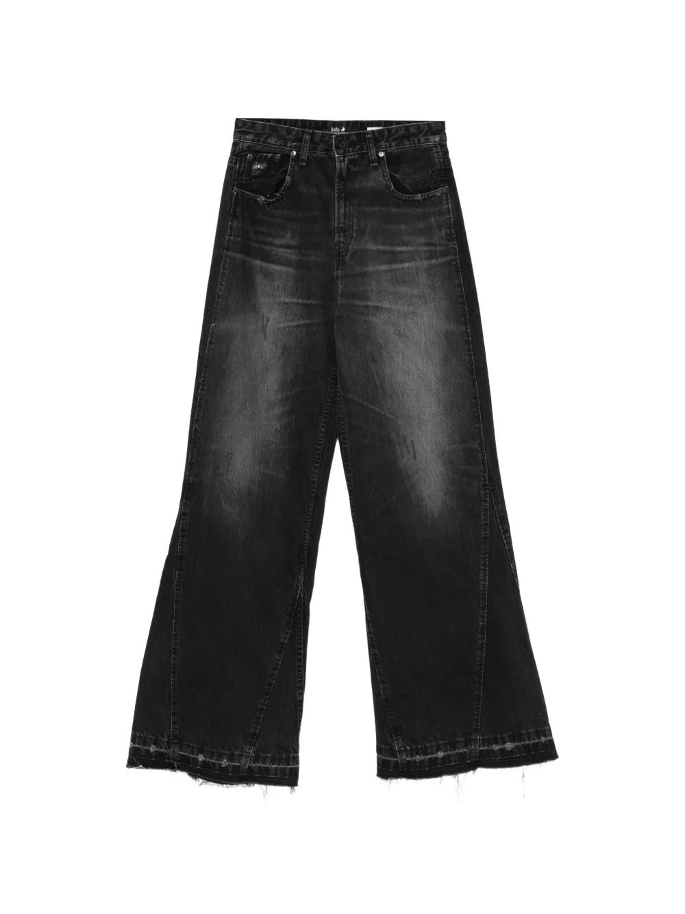 LOIS JEANS Skater Flare distressed flared jeans