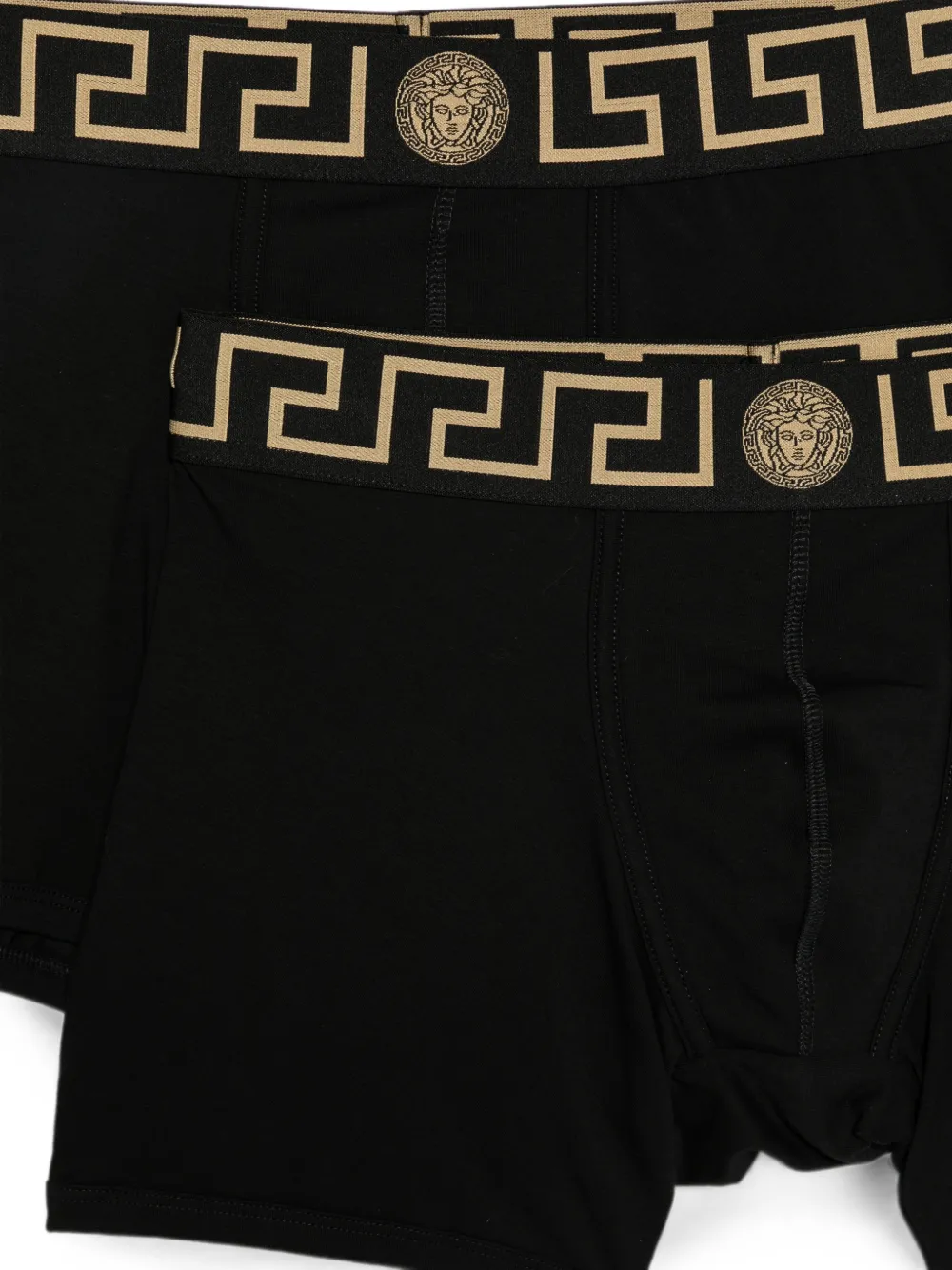 Versace Twee Greca Medusa slips Zwart