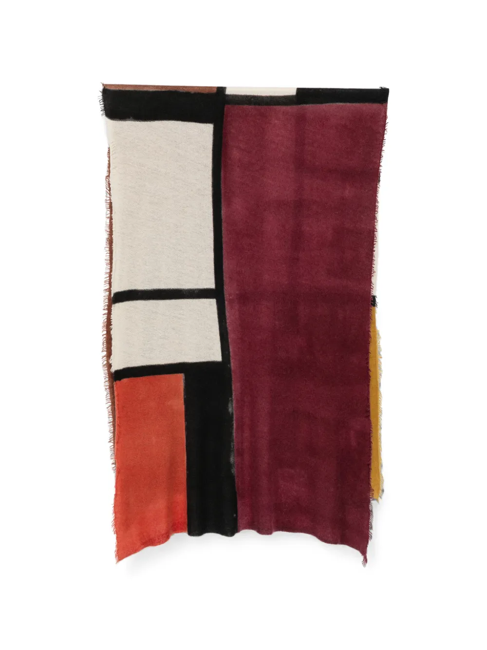 Faliero Sarti Ada friged scarf - Rosso