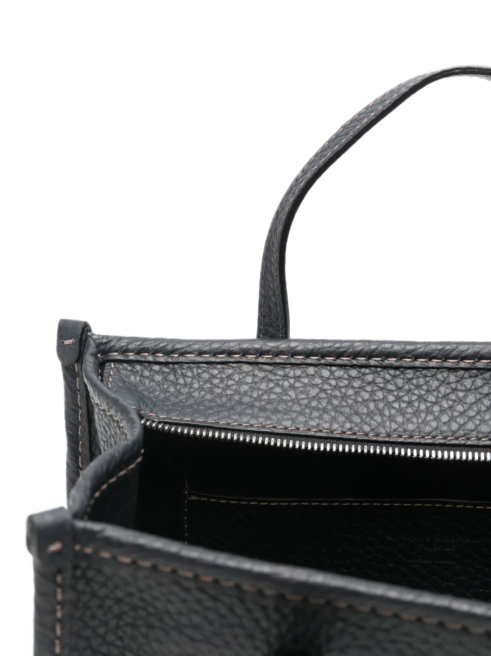 GIANNI CHIARINI Marcella pebbled leather tote bag Blauw