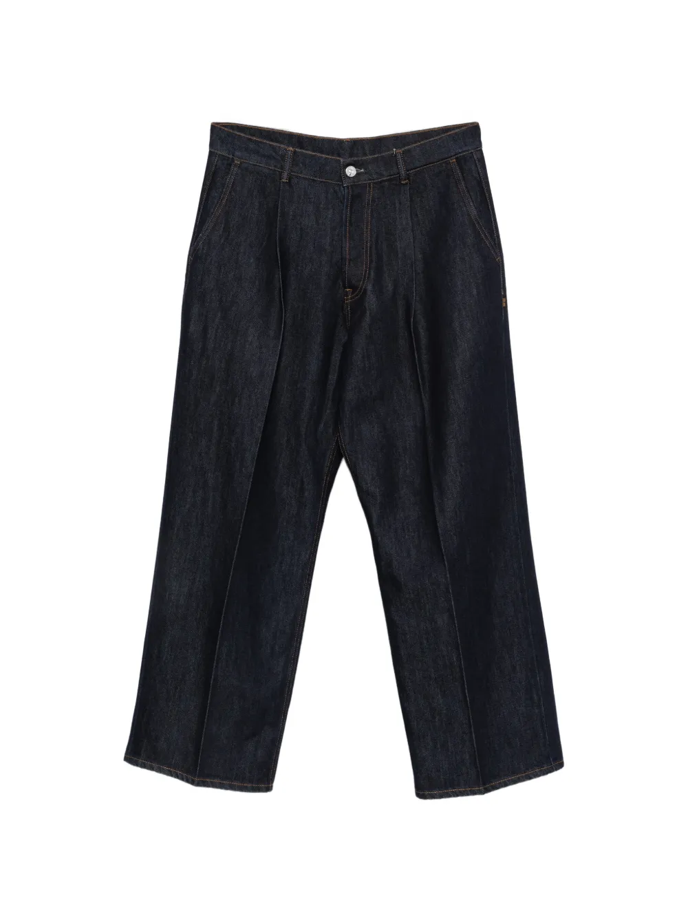Nine In The Morning pleated wide-leg jeans - Blu