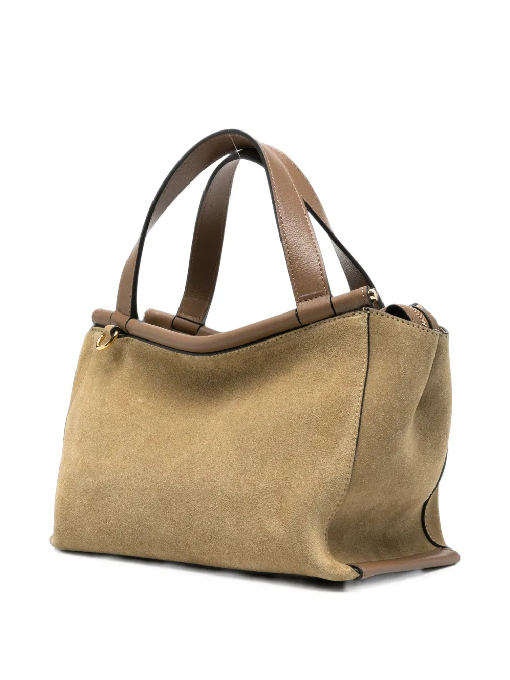 Wandler Suède leren schoudertas Beige