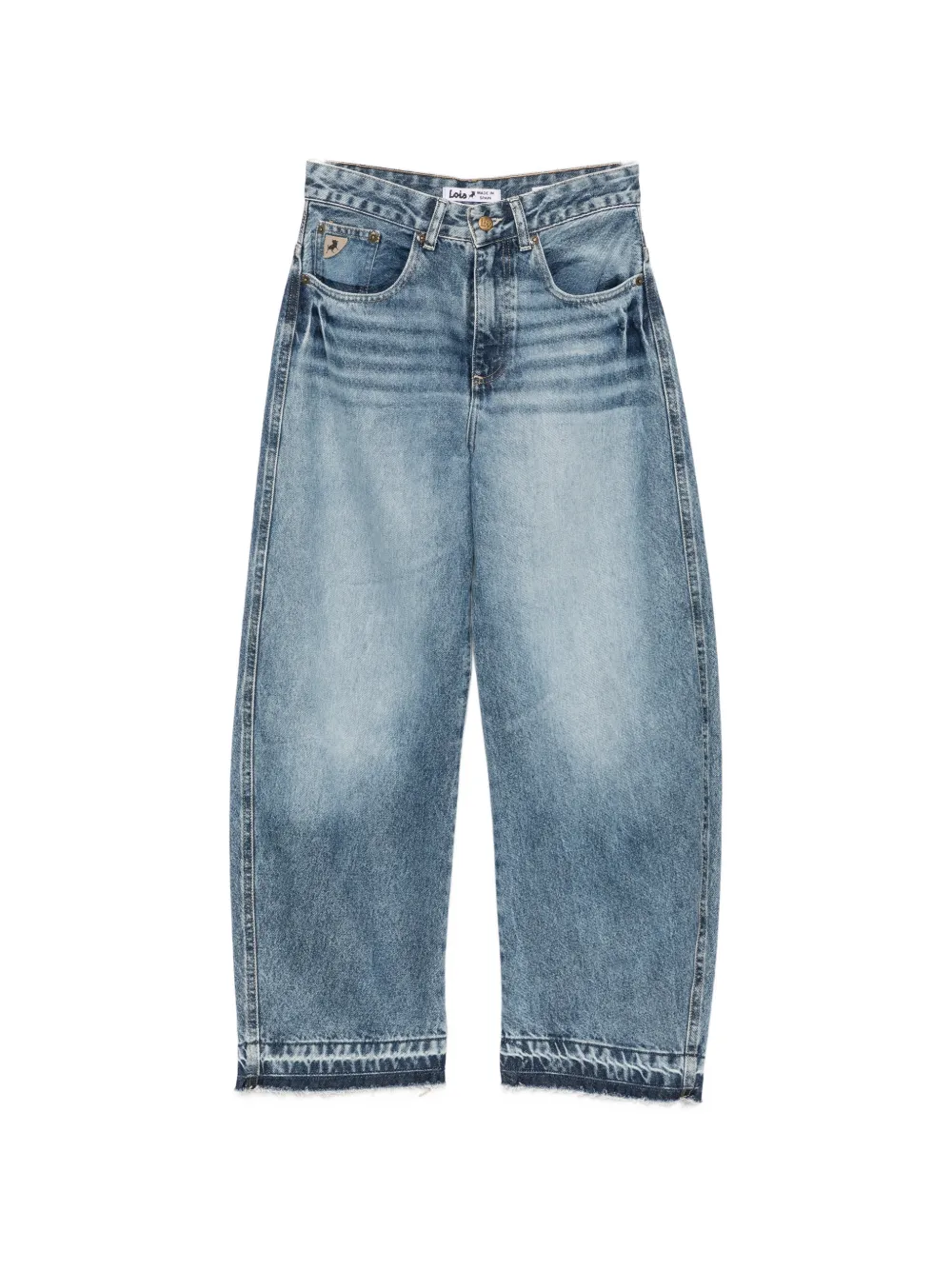 Iois faded raw-cut jeans - Blu