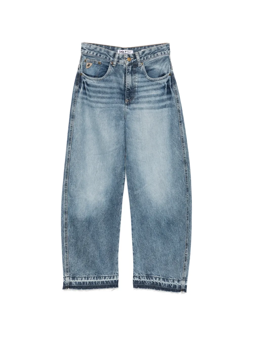 Iois faded raw-cut jeans