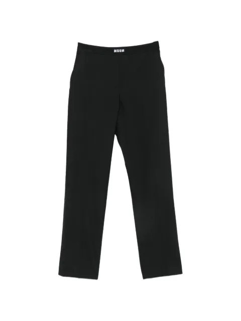 MSGM logo-waistband trousers