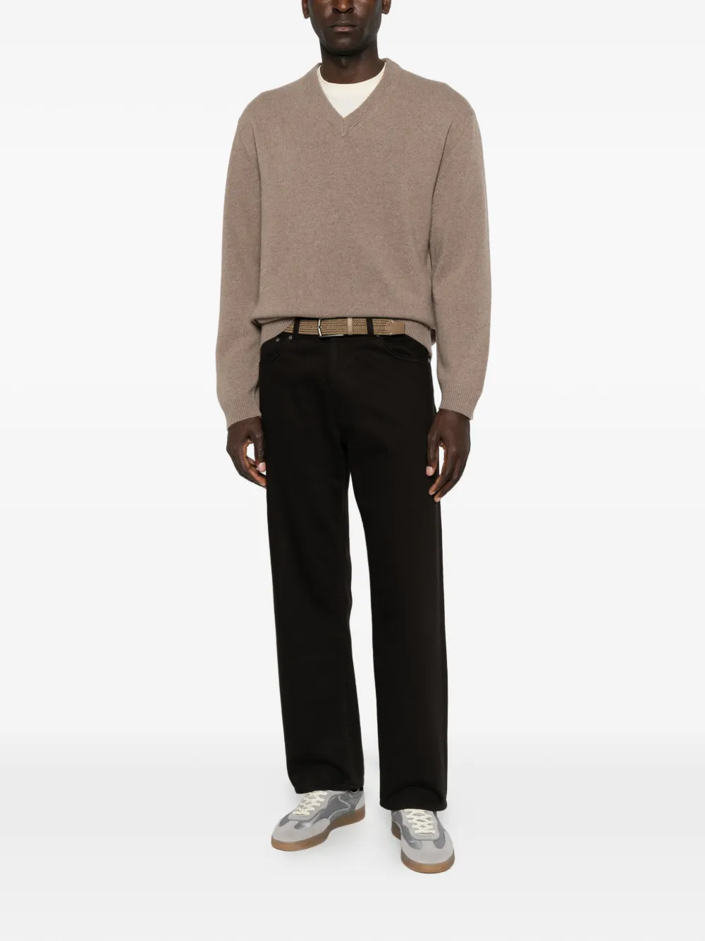 Daniele Fiesoli V-neck sweater Beige
