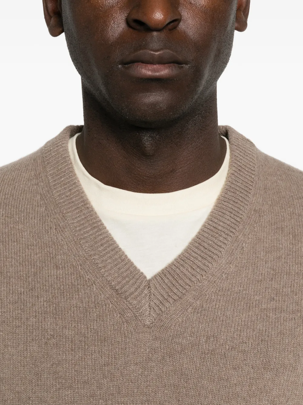 Daniele Fiesoli V-neck sweater Beige