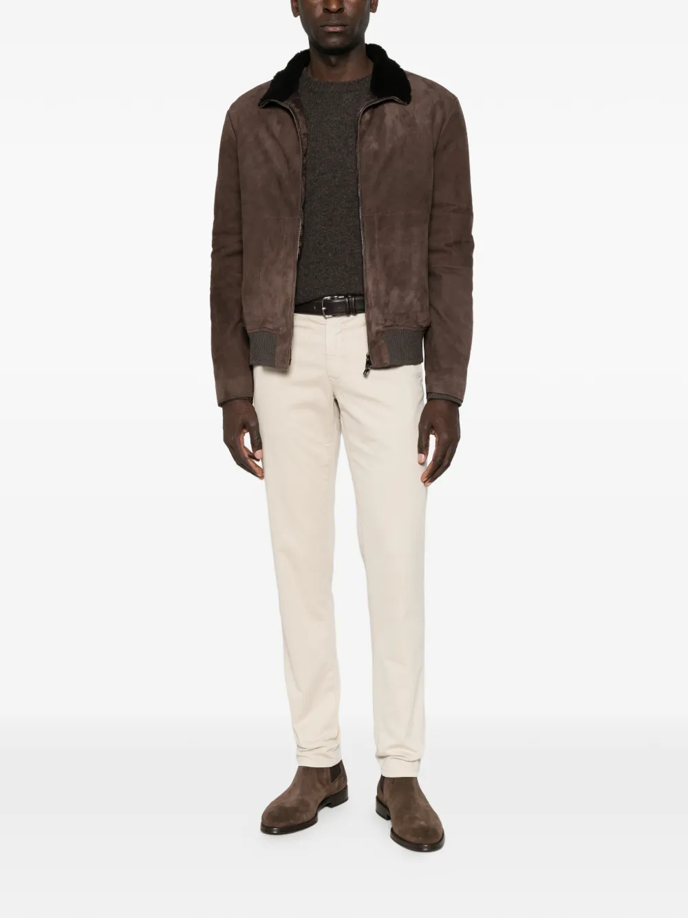 Daniele Fiesoli crew-neck wool sweater Bruin