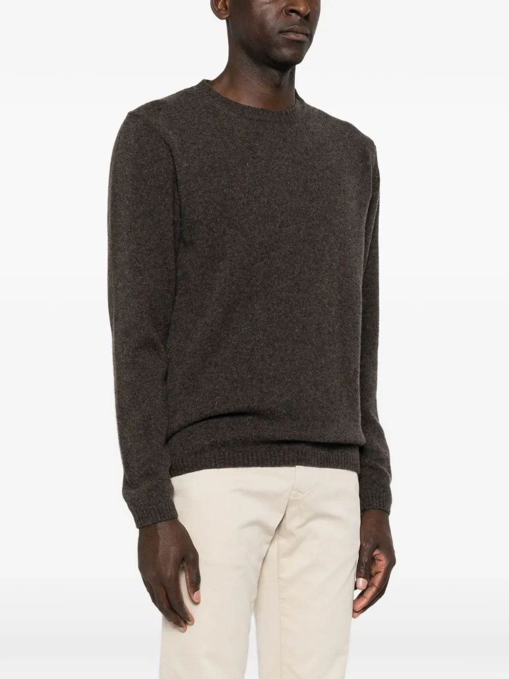Daniele Fiesoli crew-neck wool sweater Bruin
