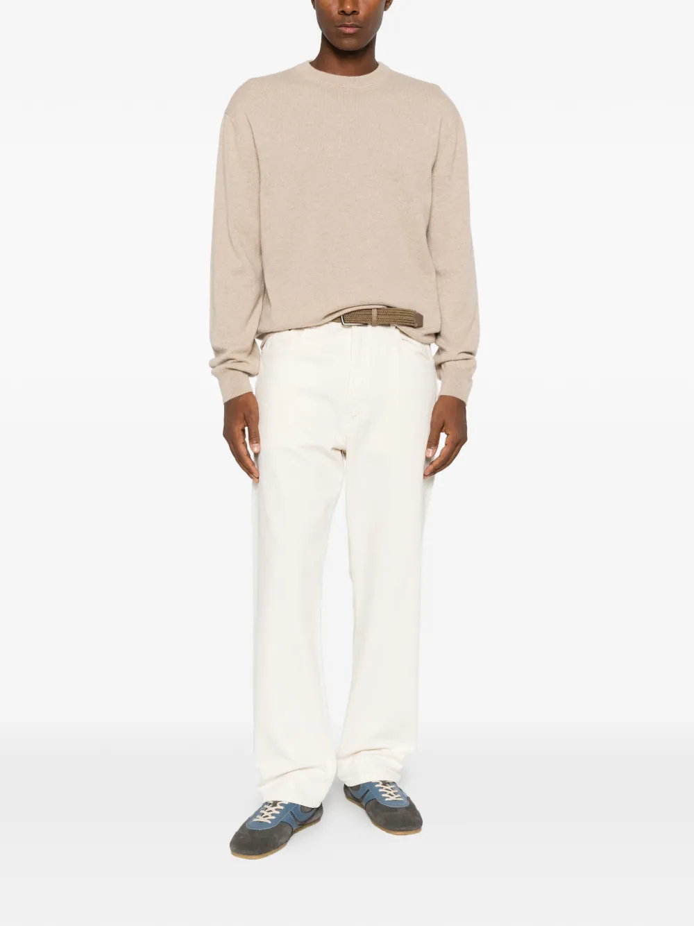Daniele Fiesoli crew-neck cashmere sweater Beige
