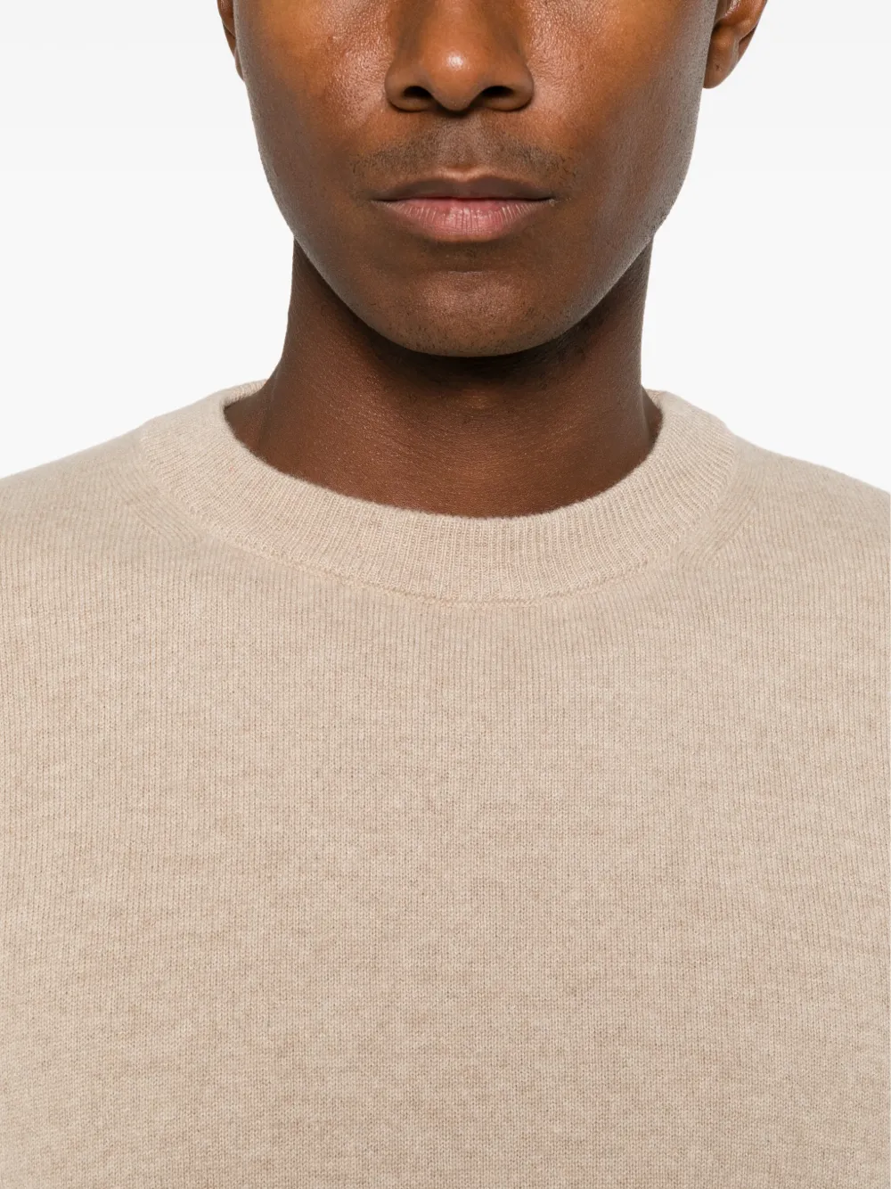 Daniele Fiesoli crew-neck cashmere sweater Beige