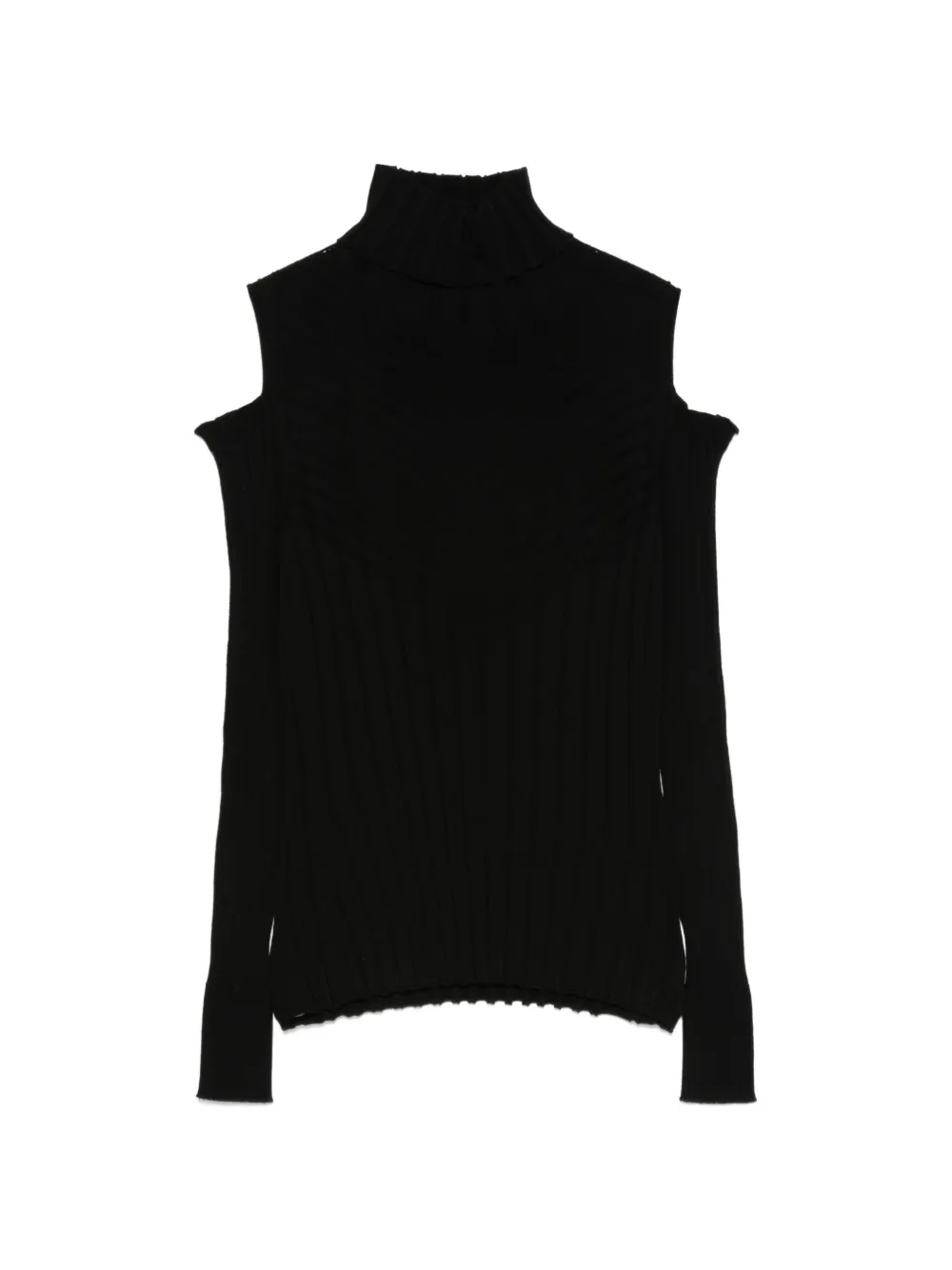 D.Exterior Maglione a coste con spalle scoperte - Nero