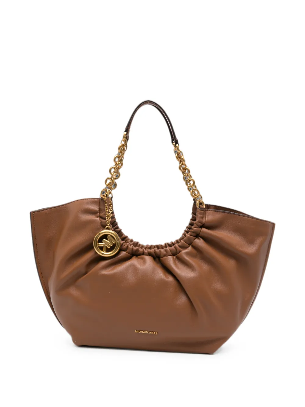Michael Kors small Indie Cinch chain-link shoulder bag - Marrone