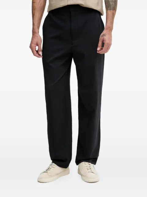 Armani Exchange Seersucker-Hose mit Logo-Schild