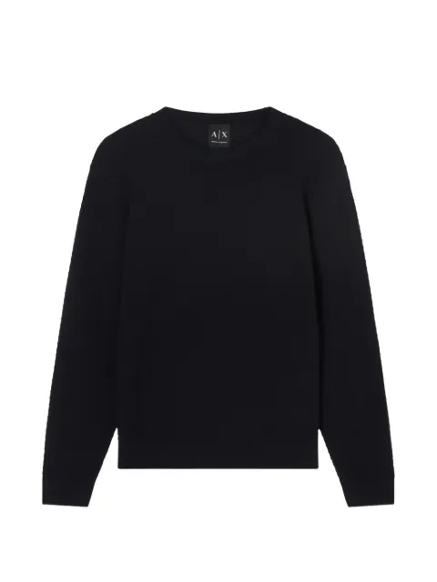 Armani Exchange zigzag-knit sweater