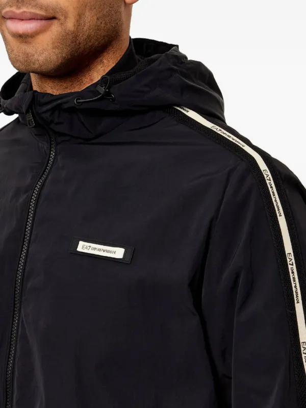 Ea7 Emporio Armani フーデッド ジャケット | ブラック | FARFETCH JP
