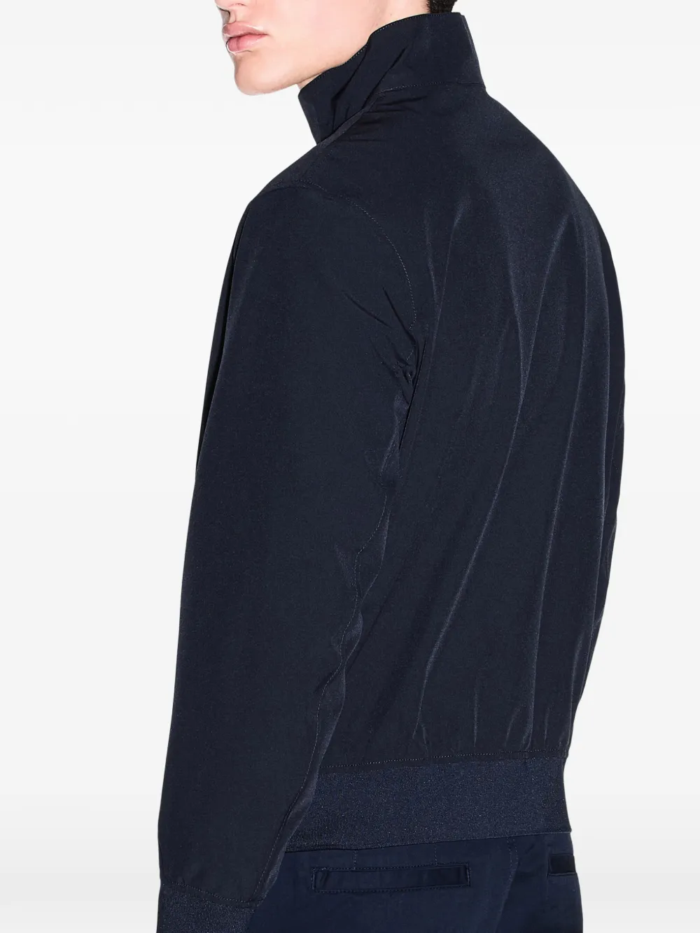 Armani Exchange Jack met hoge hals Blauw