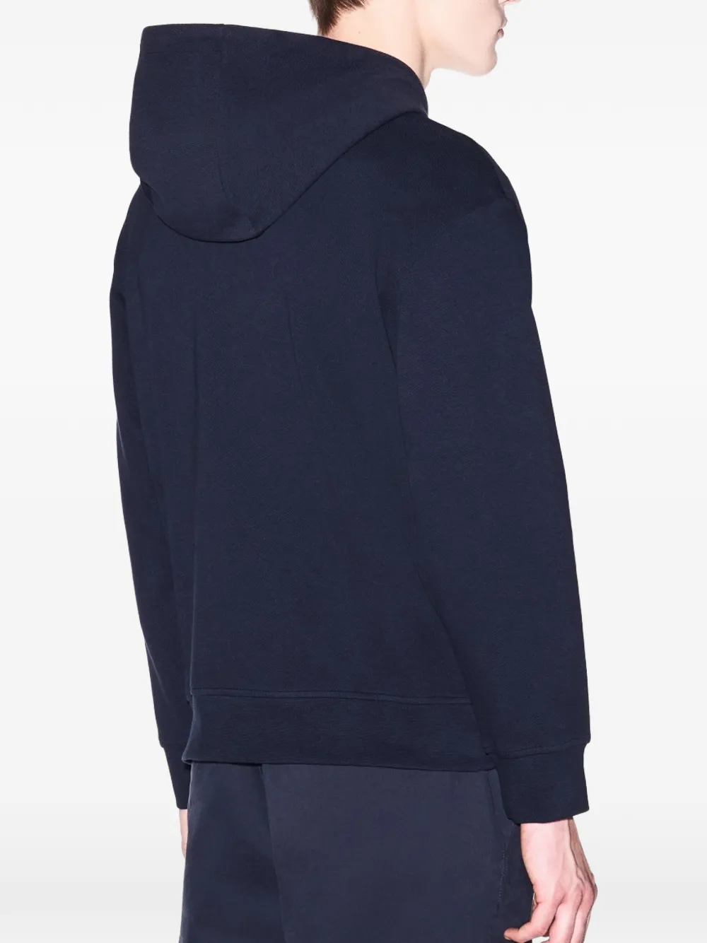 Armani Exchange Hoodie met logopatch Blauw
