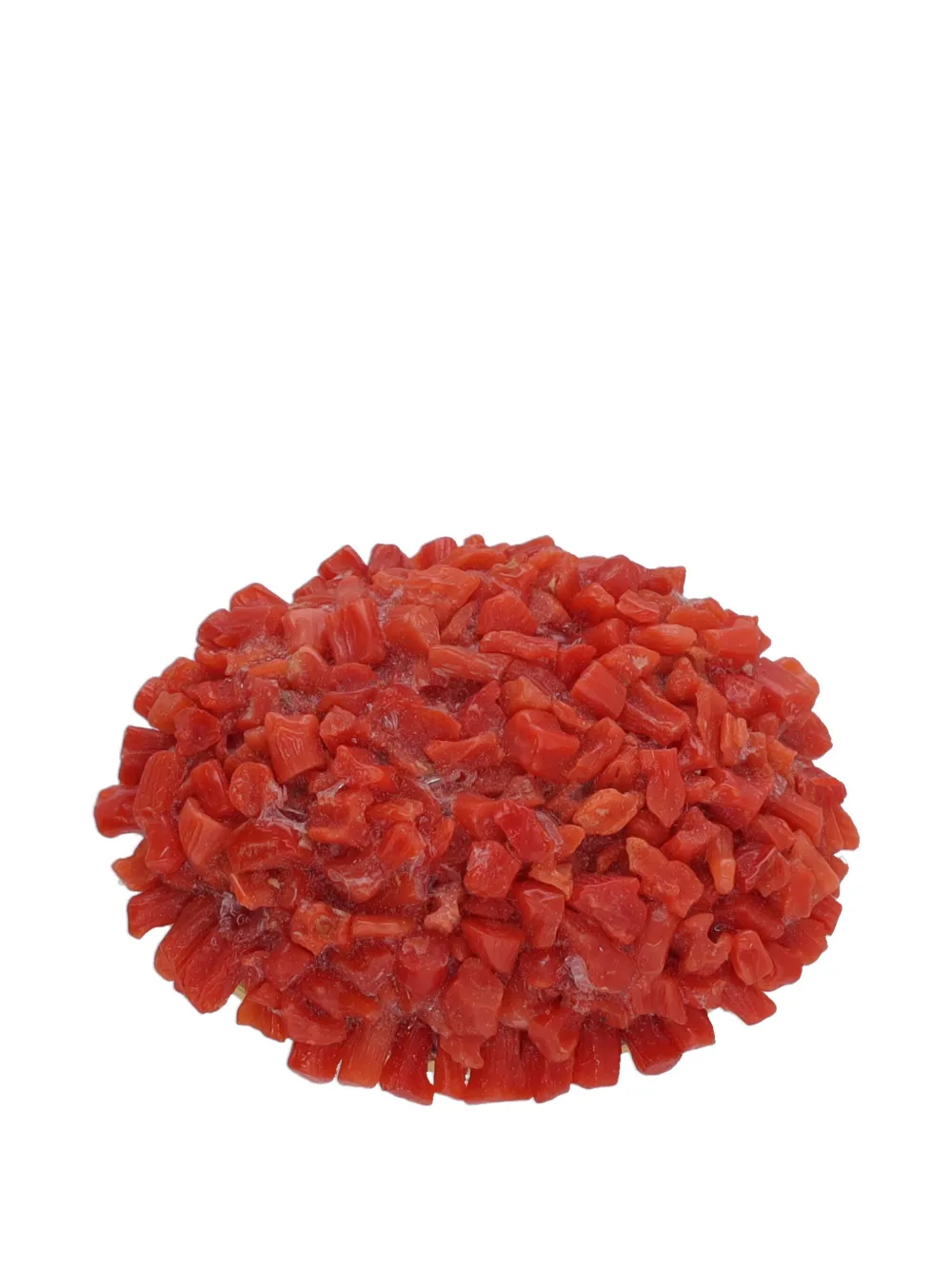 Vintage broche à ornements en corail - Rouge