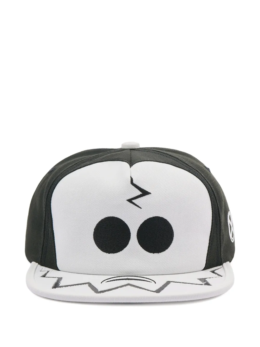 SAINT MXXXXXX graphic-print embroidered-logo cap - Nero