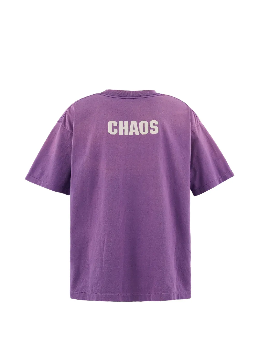 SAINT MXXXXXX T-shirt met logoprint Paars