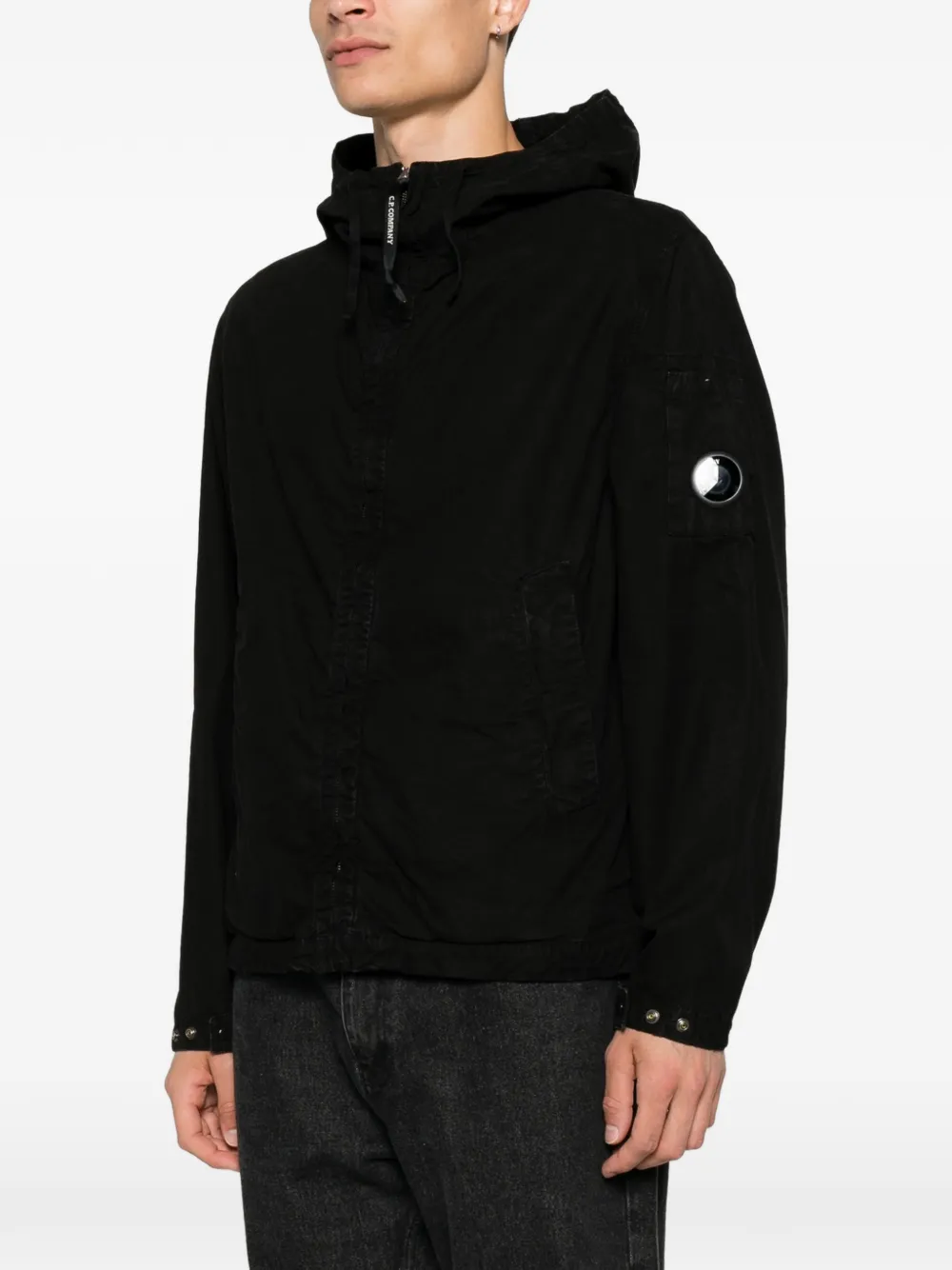 C.P. Company Micro-Reps jack met Lens-detail Zwart