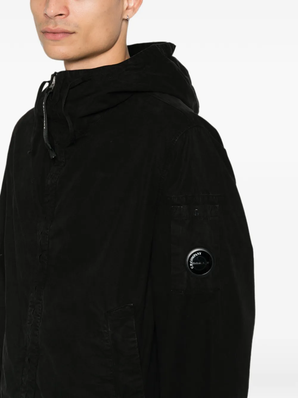 C.P. Company Micro-Reps jack met Lens-detail Zwart