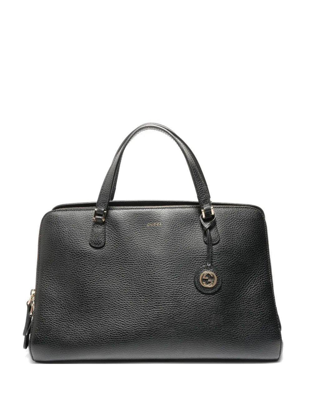 Gucci Pre-Owned 2015-2016 Interlocking G charm handbag - Schwarz