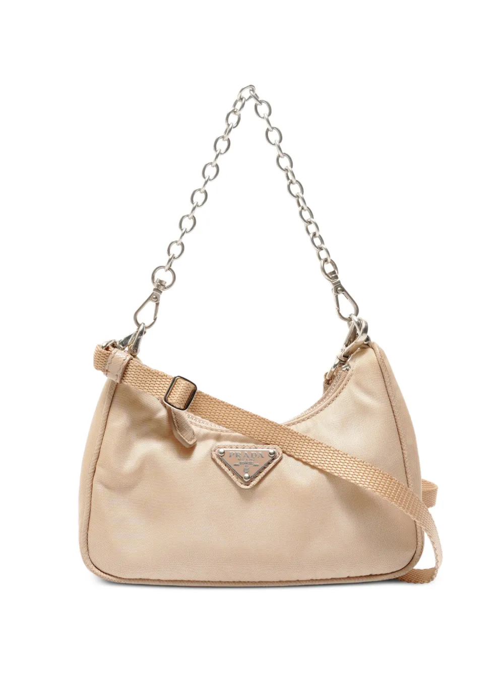 Prada Pre-Owned 2016-2023 chain-link shoulder bag - Toni neutri