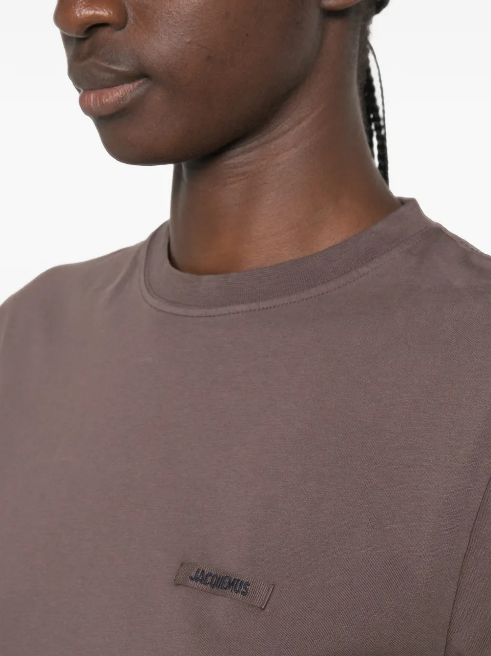 Jacquemus Le T-shirt Gros-Grain T-shirt Bruin