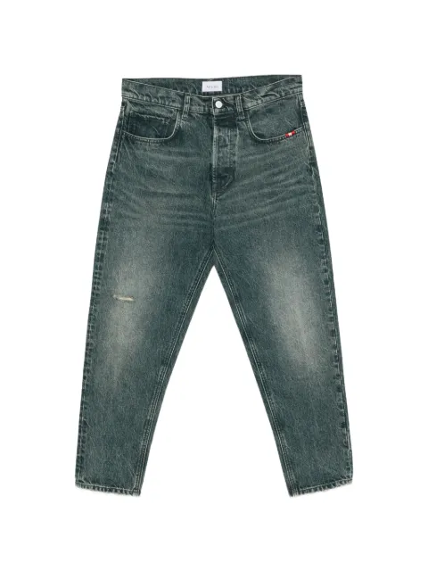 AMISH Jeremiah washed distressed straight-leg jeans