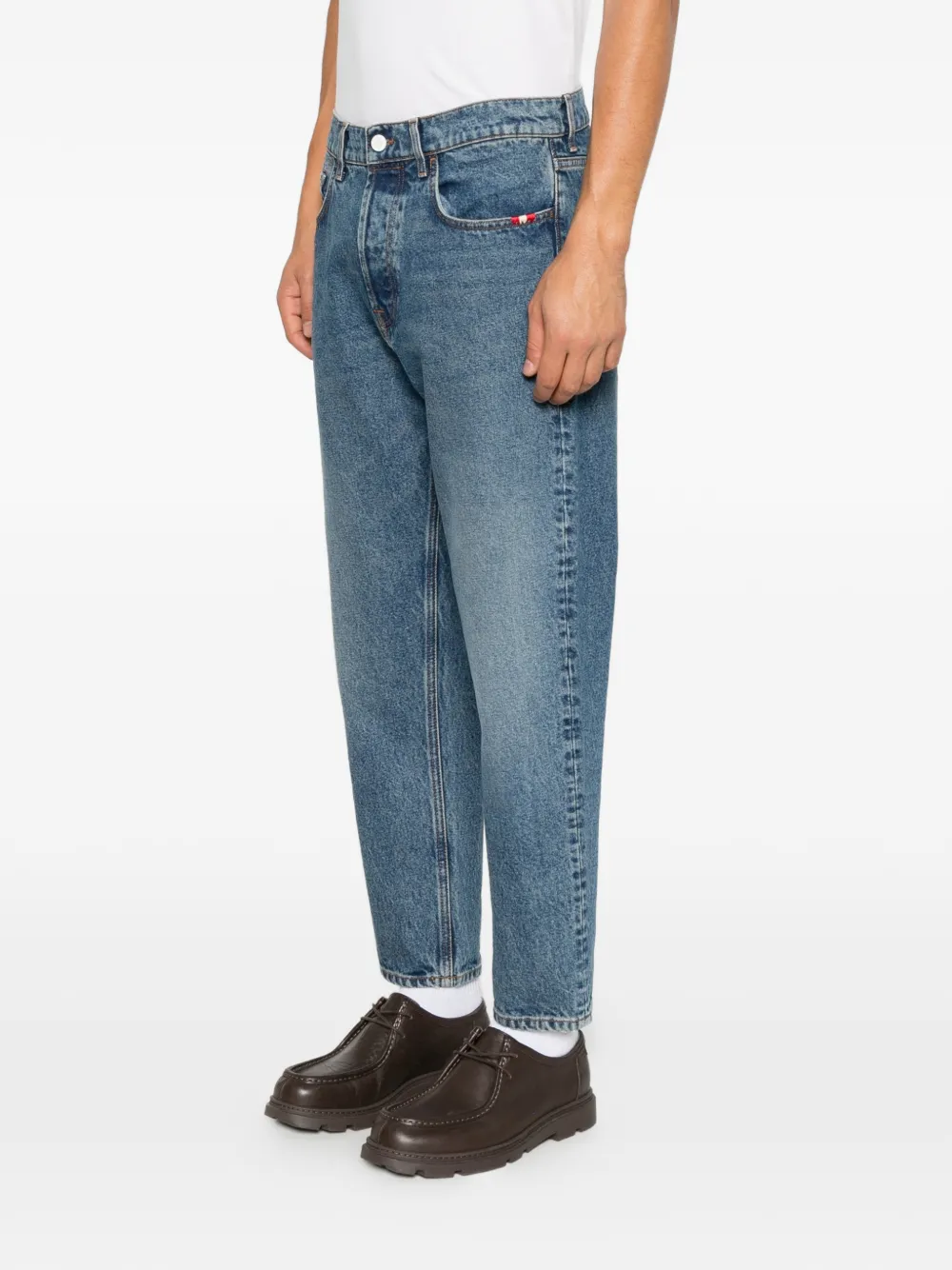 AMISH Jeremiah straight-leg jeans Blauw