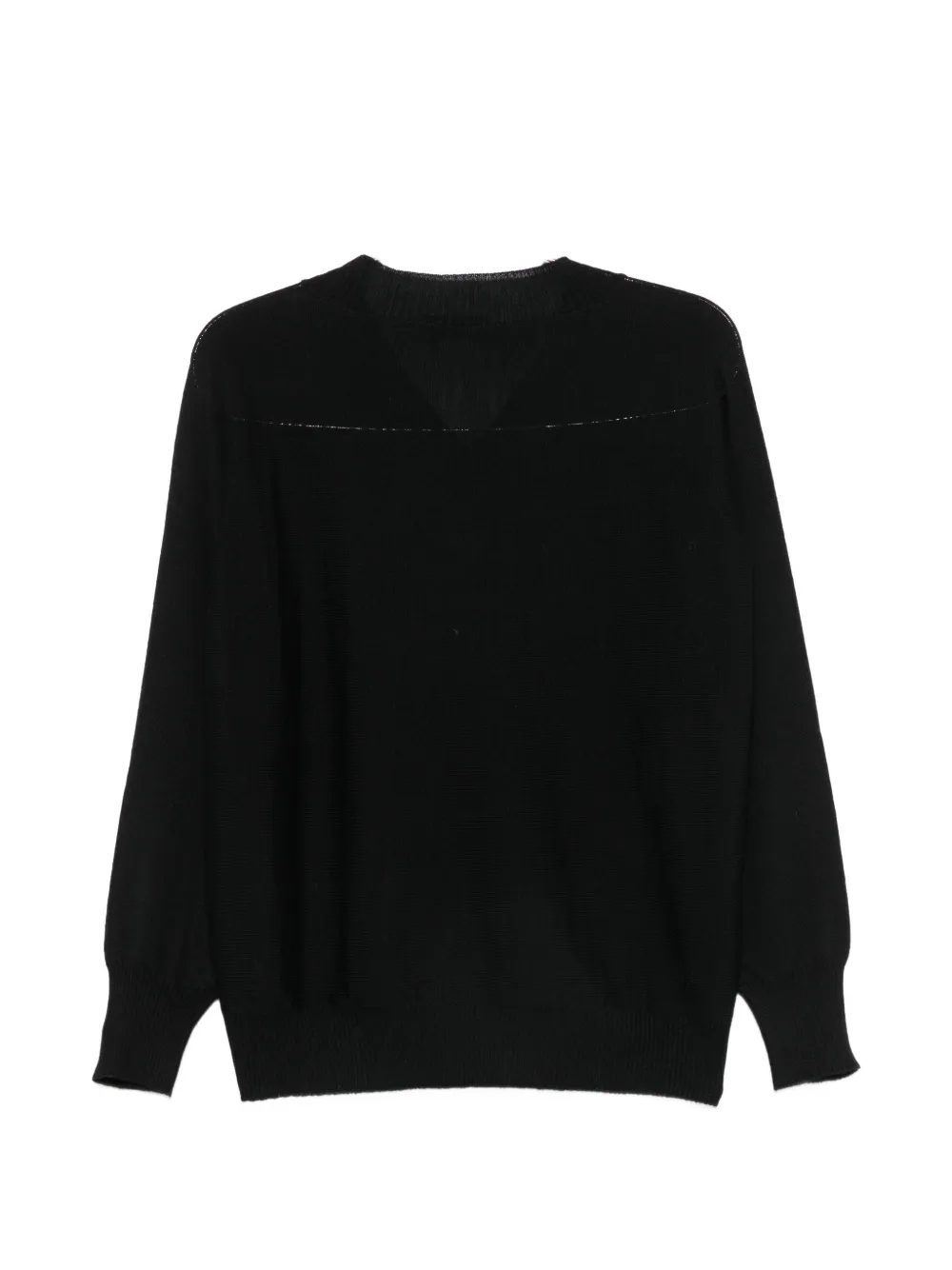 D.Exterior Sweater met V-hals Zwart
