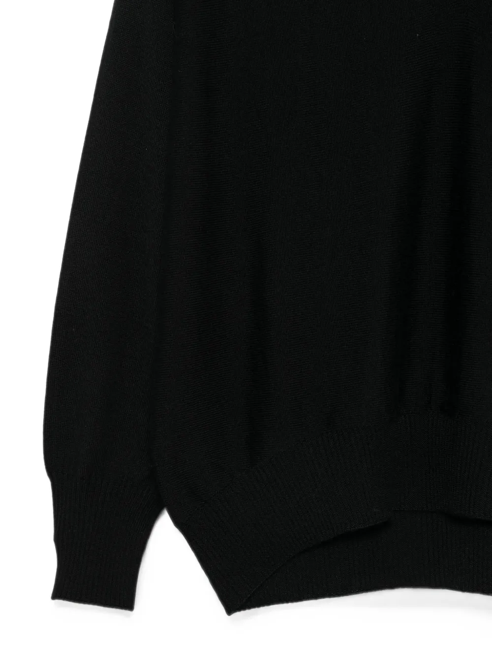 D.Exterior Sweater met V-hals Zwart