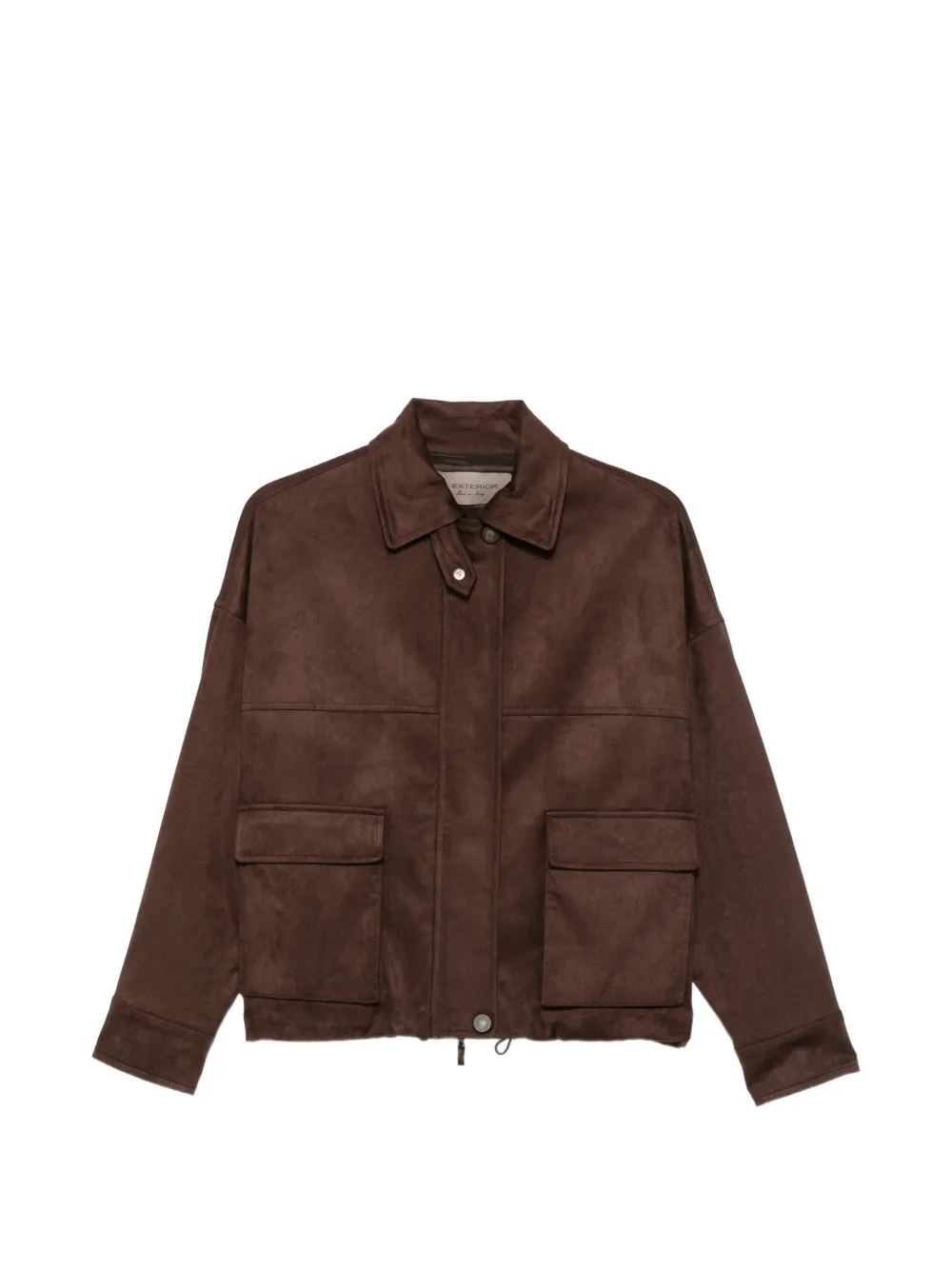 D.Exterior panelled flap-pocket jacket - Marron D.Exterior panelled flap-pocket jacket - Marron