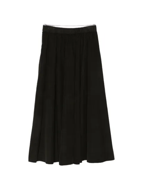 ASPESI pleated corduroy midi skirt