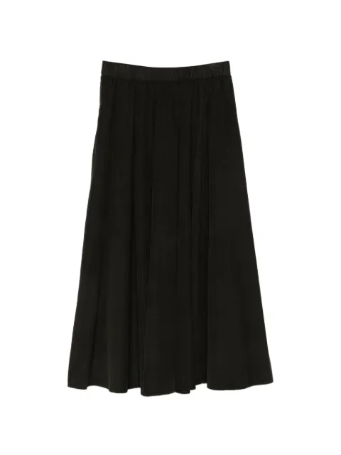 ASPESI falda midi de pana con pliegues