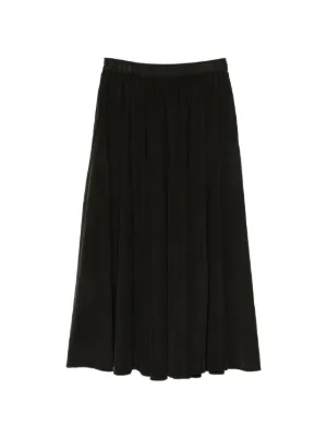 Jil Sander ラッフルドローストリング ミディスカート | ブラック