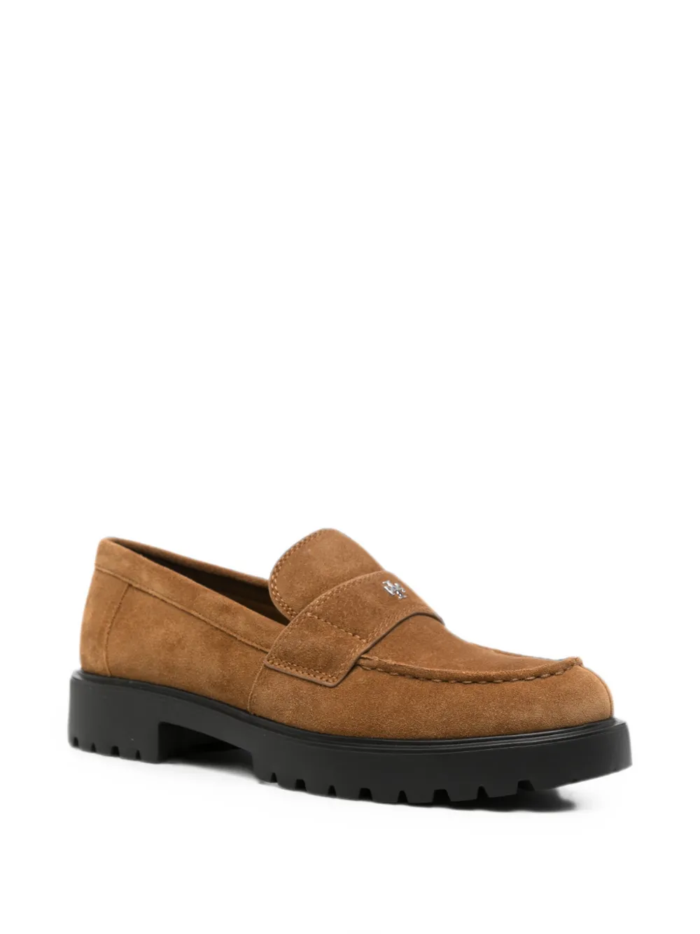 Tory Burch logo-plaque chunky-sole loafers Bruin