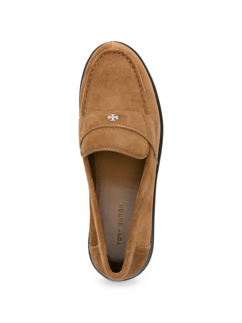 Tory Burch logo-plaque chunky-sole loafers Bruin