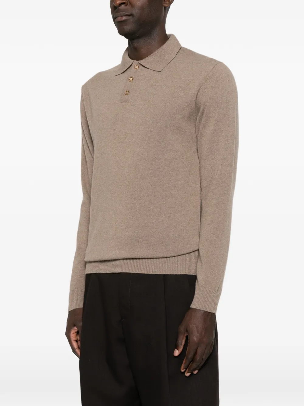 Daniele Fiesoli long-sleeves polo shirt Beige