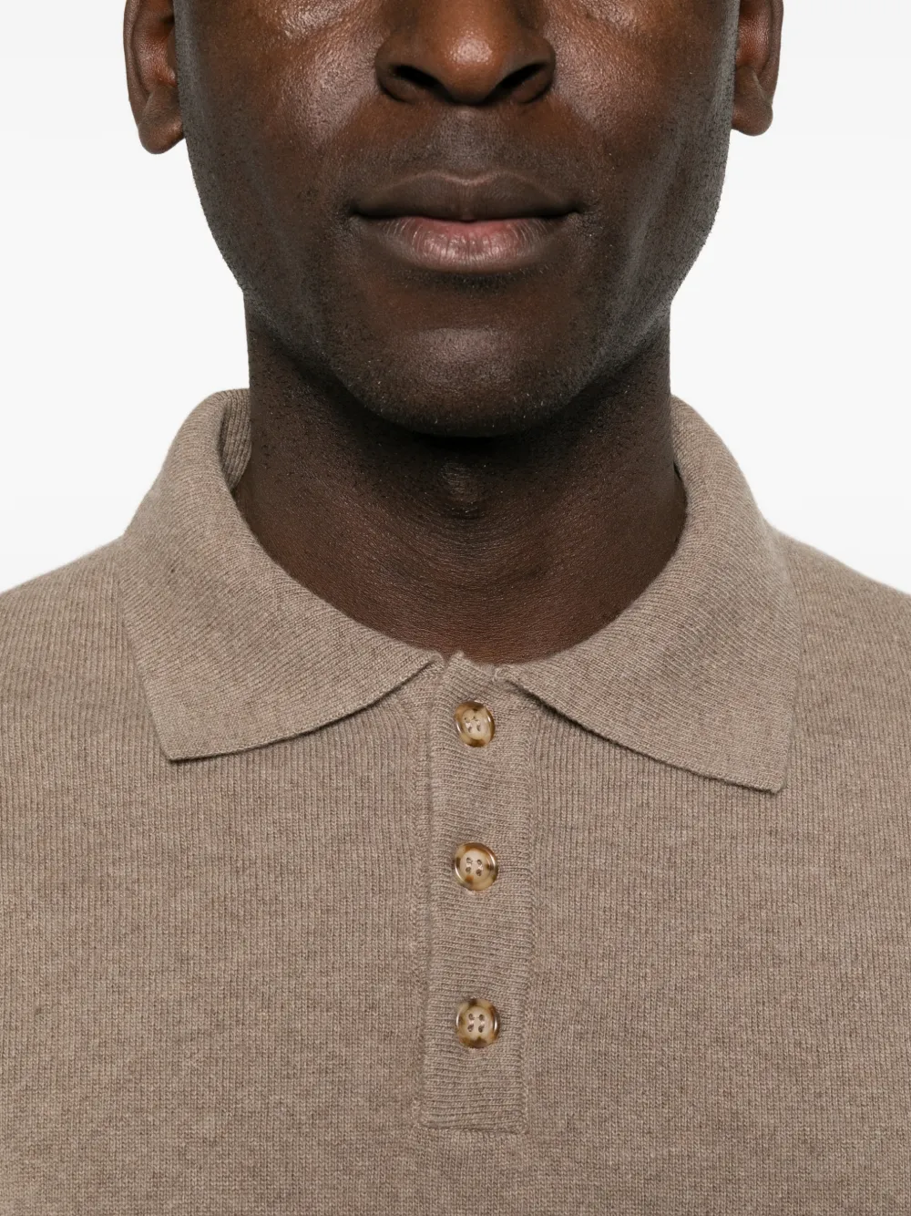 Daniele Fiesoli long-sleeves polo shirt Beige