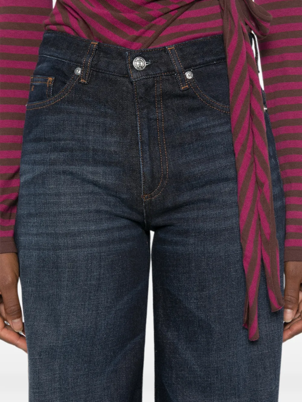 Nine In The Morning Nadia wide-leg jeans Blauw