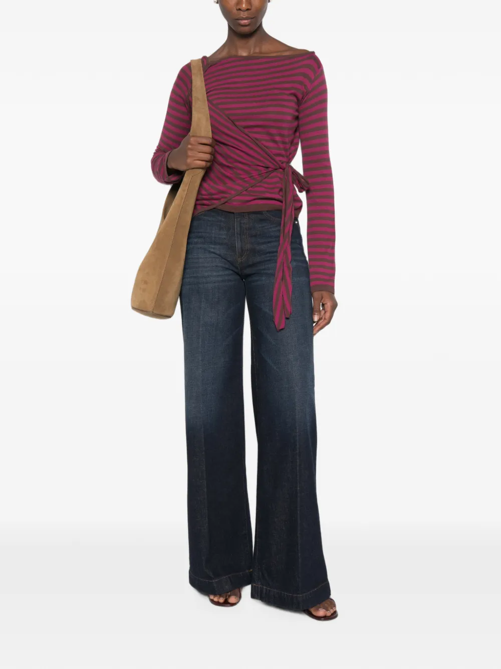 Nine In The Morning Nadia wide-leg jeans Blauw