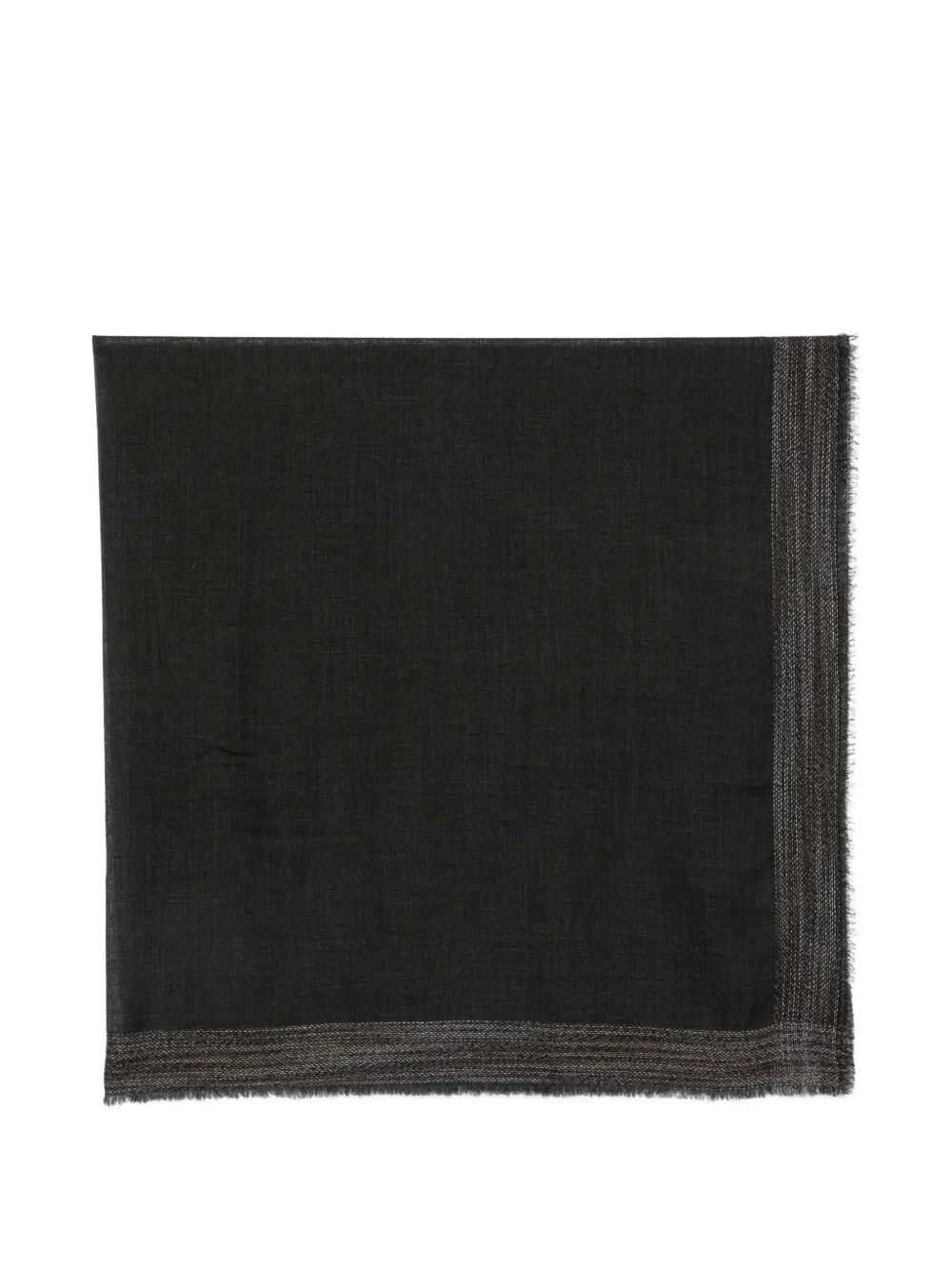 Faliero Sarti New Lenor frayed scarf - Nero