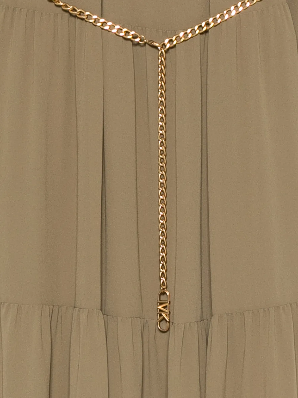Michael Kors Maxi-jurk met ceintuur Groen